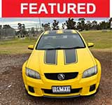 Yellow 2010 Holden V6 automatic utility ve For Sale