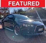 black 2011 Mitsubishi Lancer Ralliart automatic sedan For Sale